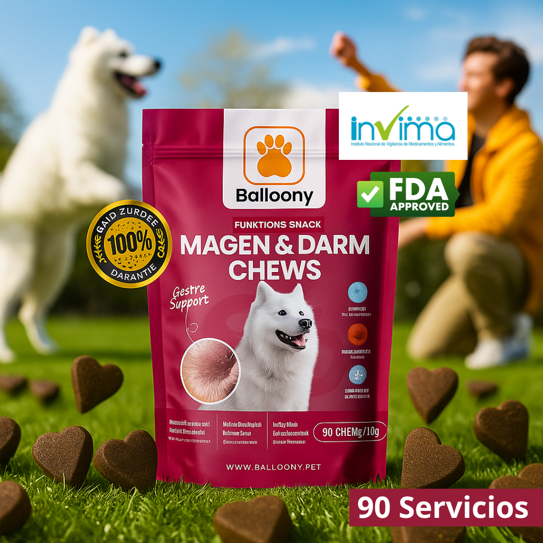 BALLONY - Reguladores intestinales e inmunológicos para perros. (90 Servicios)