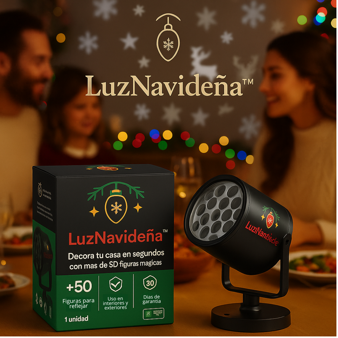 LuzNavideña™ – Decora tu casa con más de 50 figuras mágicas.