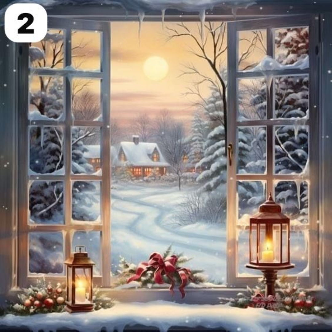 Cortinas Navideñas - SET de 2 cortinas de 220cm x 180cm