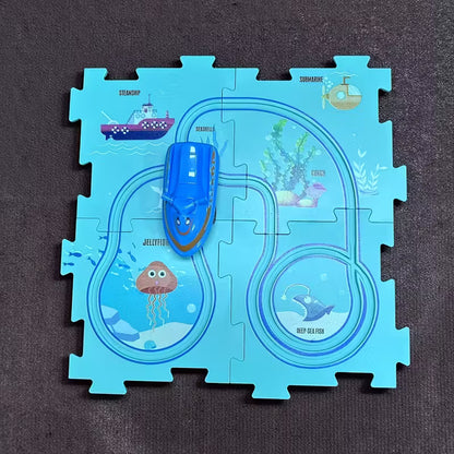 DidacTTOY® - Pista de circuito armable para niños (25 PIEZAS)