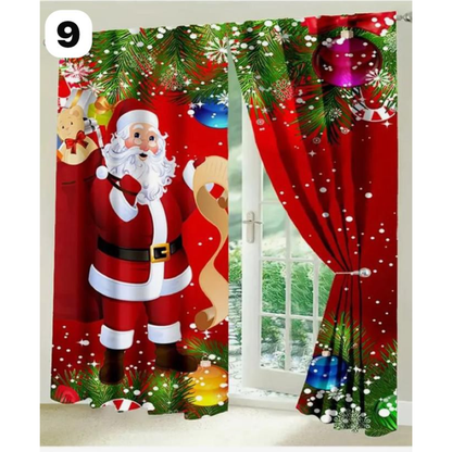 Cortinas Navideñas - SET de 2 cortinas de 220cm x 180cm