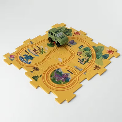 DidacTTOY® - Pista de circuito armable para niños (25 PIEZAS)